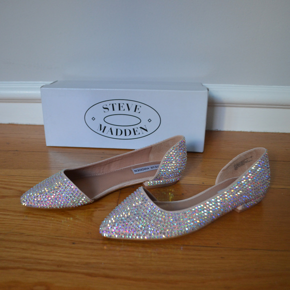 STEVE MADDEN Rhinestone Embellished Flats - Picture 2 of 8